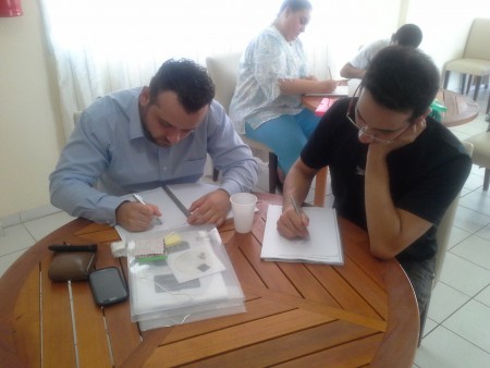 Momentos de concentração no Treinamento de Gestão do Tempo - Jundiaí